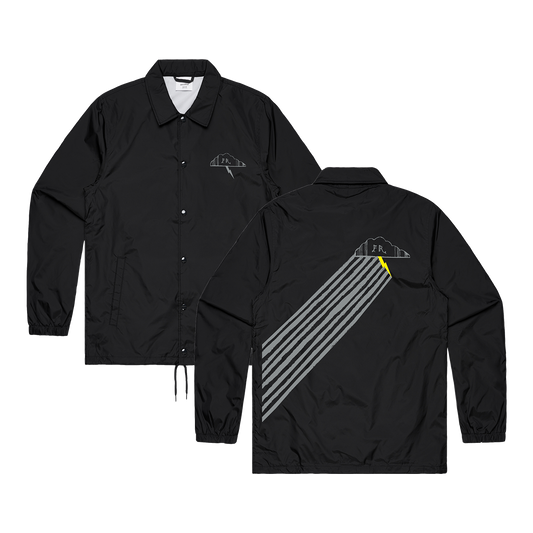 Sing The Greys Lightning Bolt Coach Jacket Black