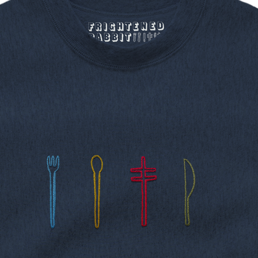 Embroidered Navy Sweatshirt