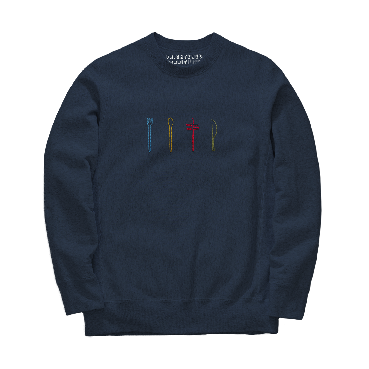 Embroidered Navy Sweatshirt